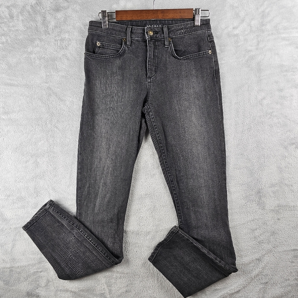 Theory Women's Skinny Jeans — Charcoal